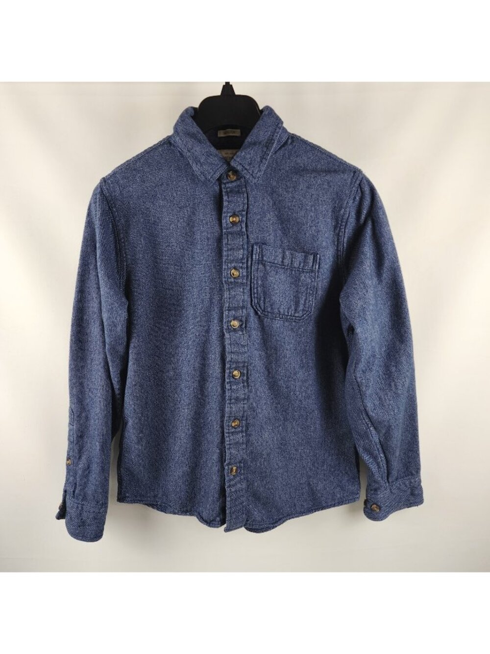 Abercrombie Fitch Shirt Mens Large Blue Muscle Fit L/S Button Up